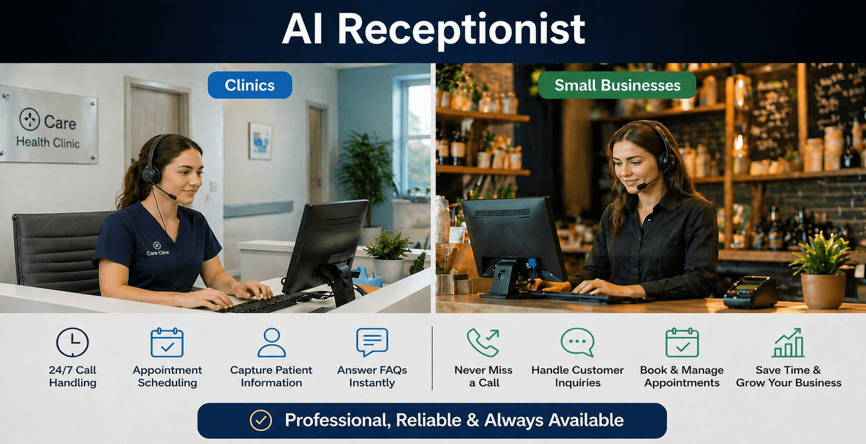 AI Receptionist for All Businesses